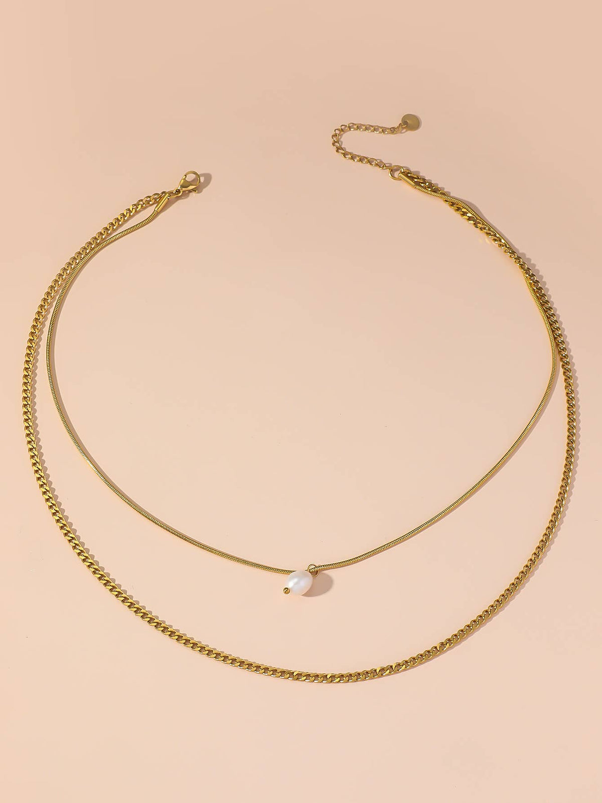 Everyday stainless steel chain necklace — view 2