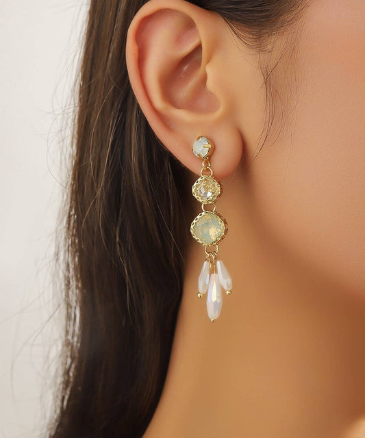 White stud earrings