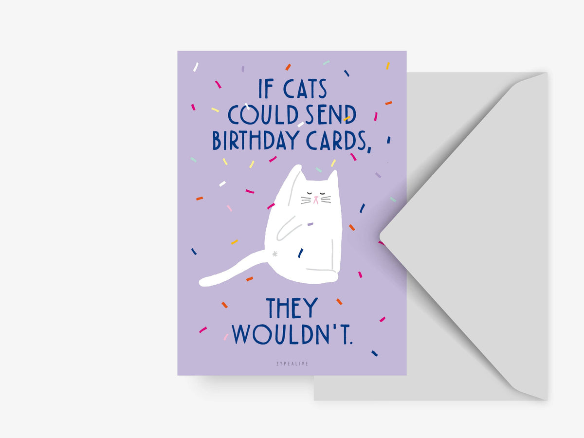 Birthday Cat No. 1 postcard