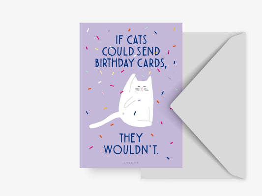 Birthday Cat No. 1 postcard
