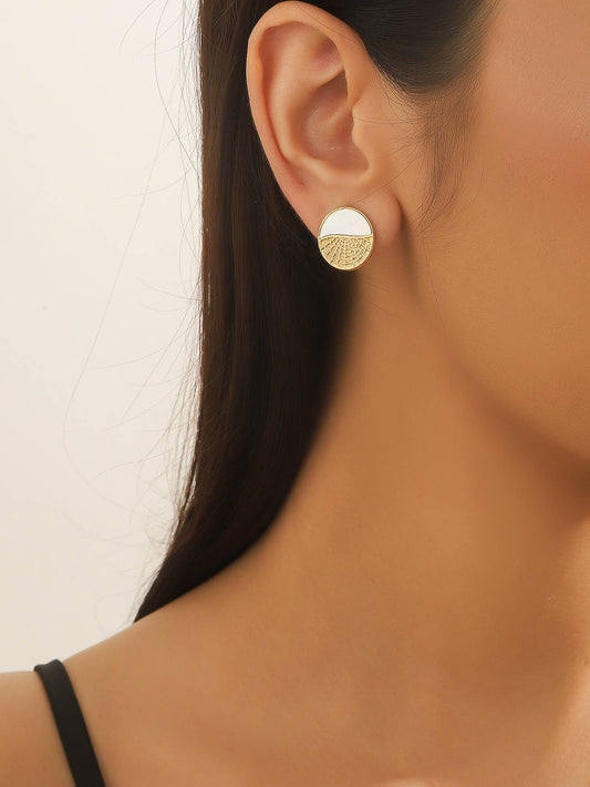 Stainless steel stud earrings