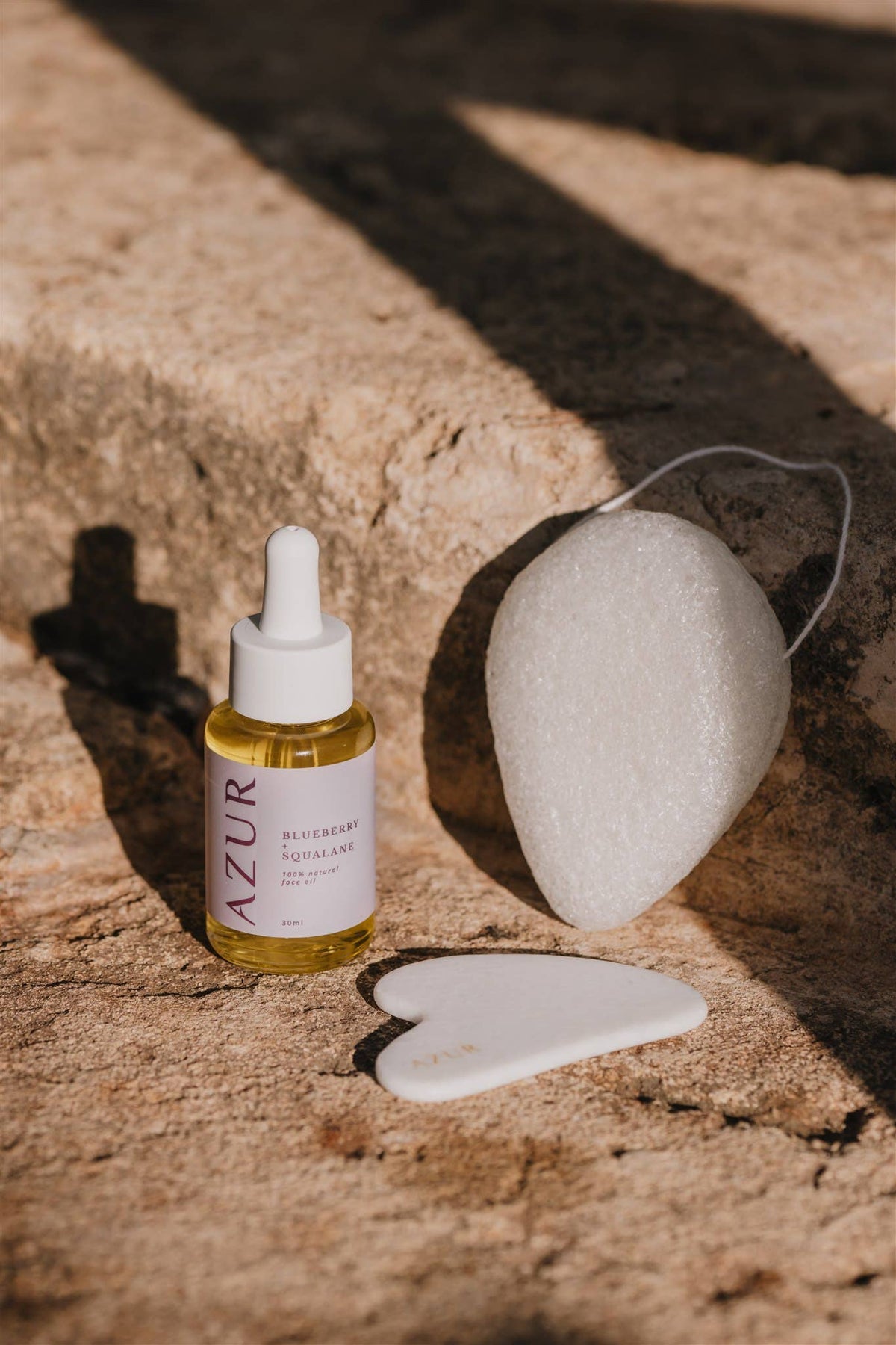 White jade gua sha facial tool — view 3