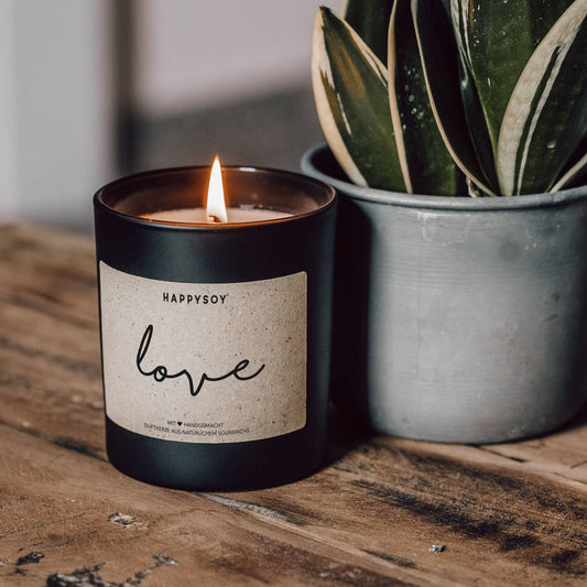 LOVE soy scented candle