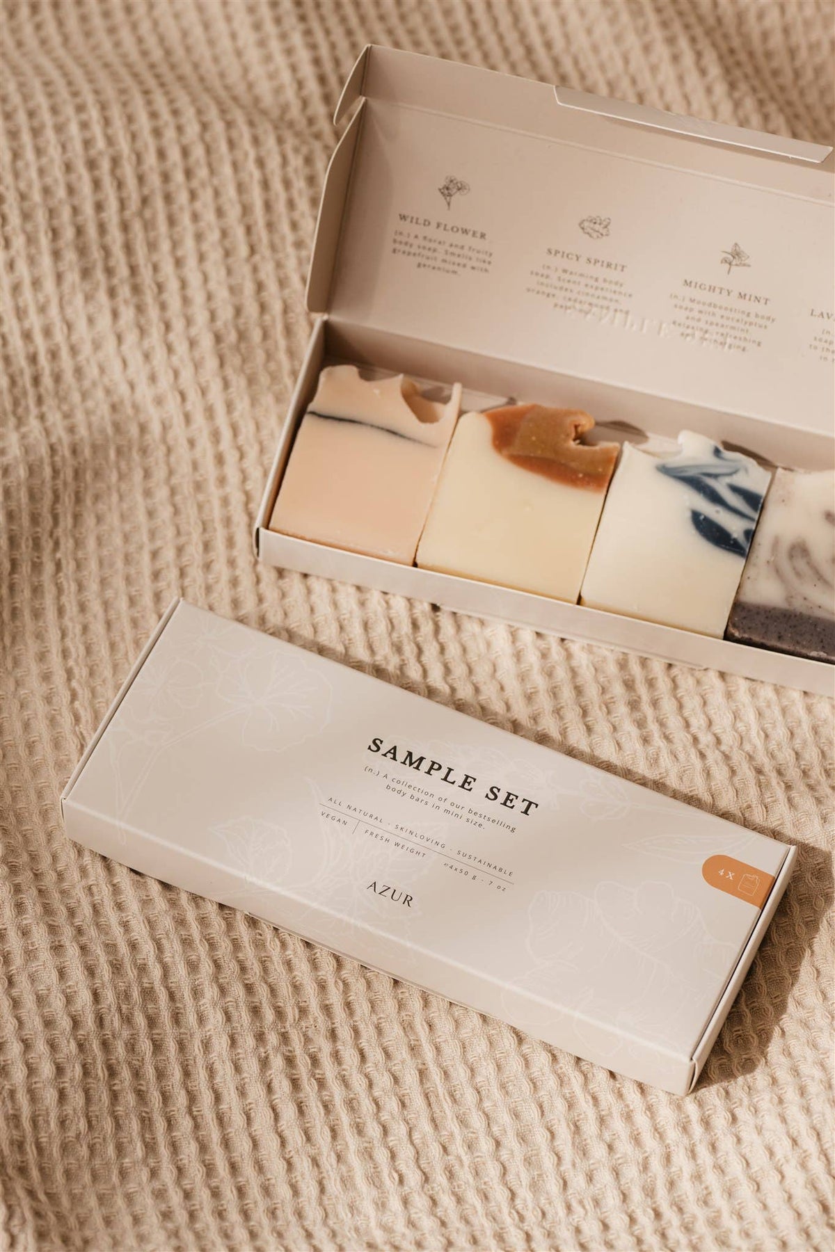 Natural body bar sample set