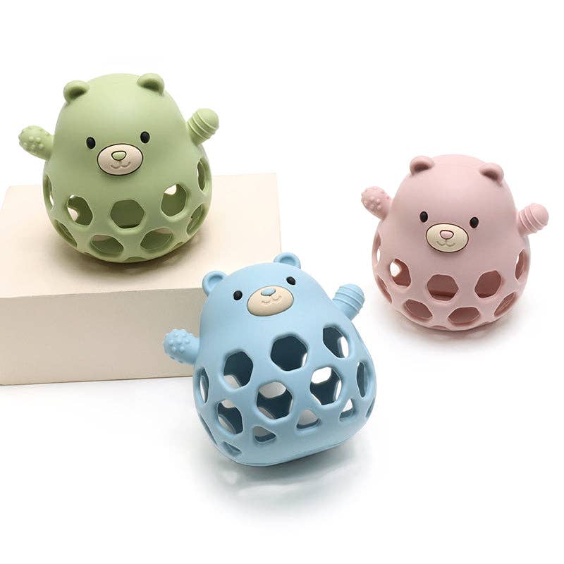 Bear silicone sensory ball — view 2