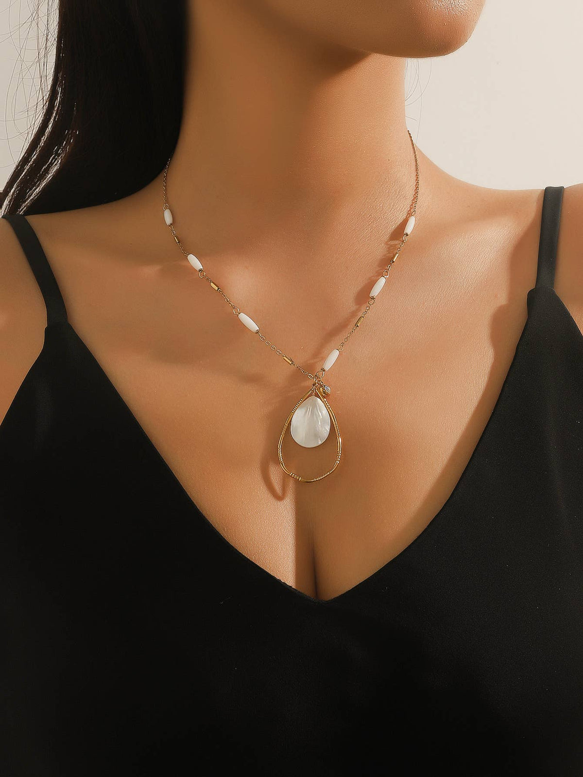 Minimal stainless steel chain necklace