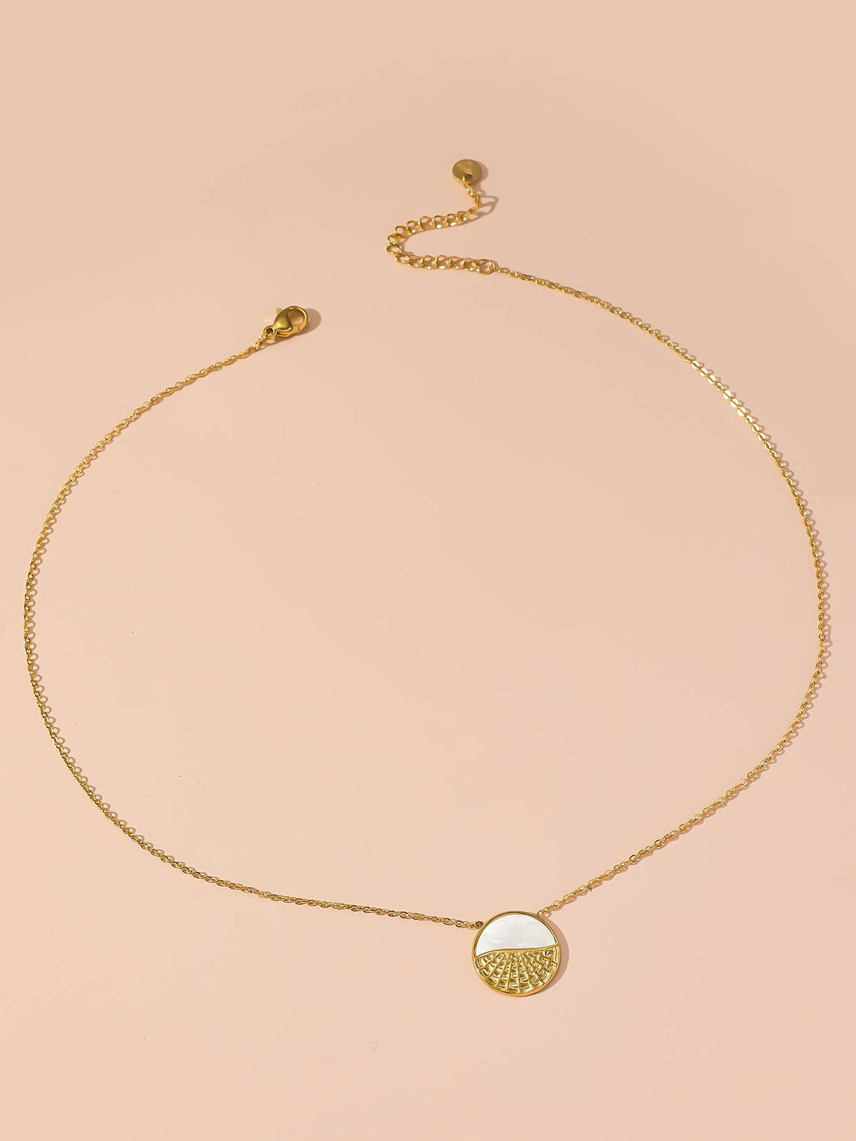 Fine stainless steel chain necklace — view 2