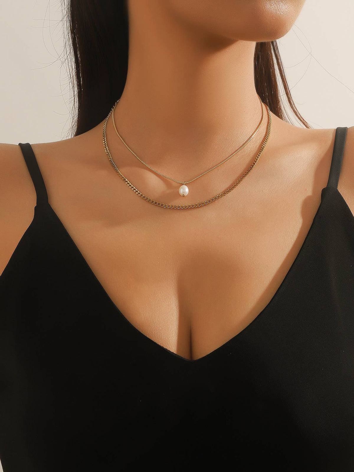 Everyday stainless steel chain necklace