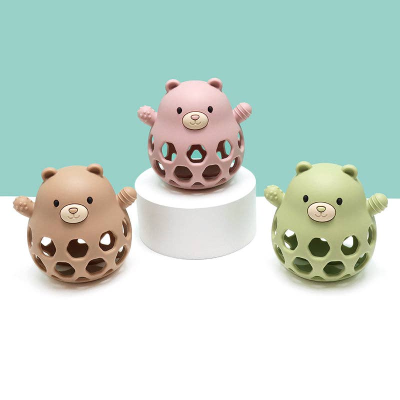 Bear silicone sensory ball — view 3