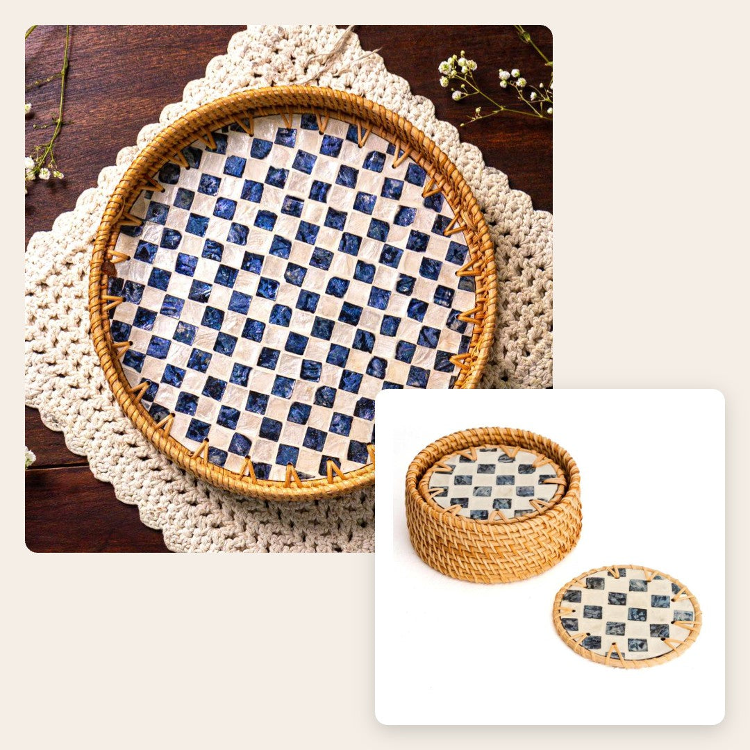 Drift tray with Drift coasters